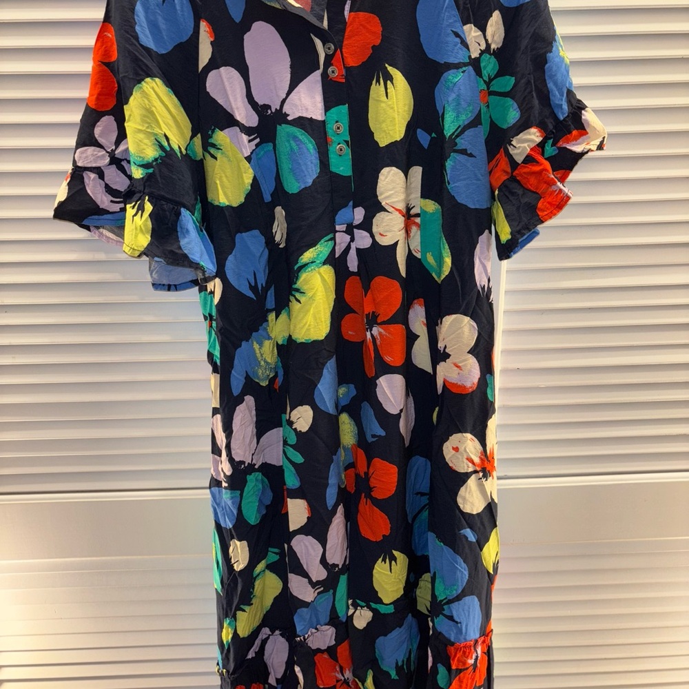 Terra & Sky Multicolor Abstract Dress